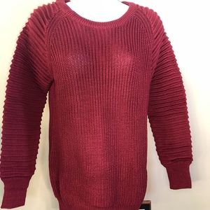 Avon Favorite Wine Sweater Womens Red Burgundy